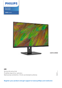Priručnik Philips 32B1U3900 LED zaslon