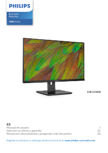 Manual de uso Philips 32B1U3900 Monitor de LED