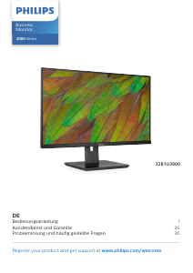 Bedienungsanleitung Philips 32B1U3900 LED monitor
