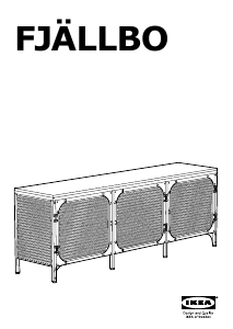 Kasutusjuhend IKEA FJALLBO (150x36x54) Telerialus