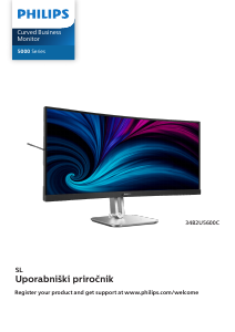 Priročnik Philips 34B2U5600C LED-zaslon