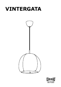 Brugsanvisning IKEA VINTERGATA Lampe