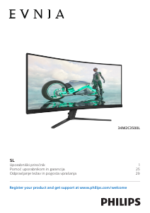 Priročnik Philips 34M2C3500L Evnia LED-zaslon