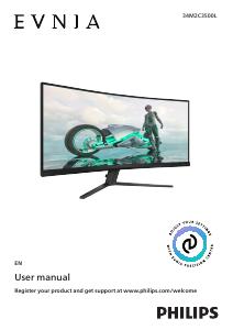Manual Philips 34M2C3500L Evnia LED Monitor