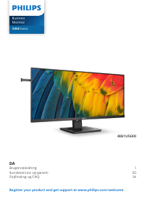 Brugsanvisning Philips 40B1U5600 LED-skærm