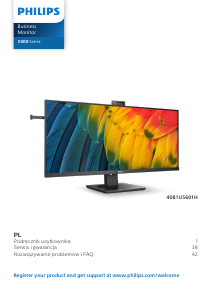 Instrukcja Philips 40B1U5601H Monitor LED