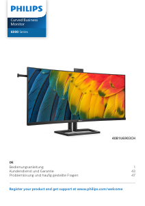 Bedienungsanleitung Philips 40B1U6903CH LED monitor
