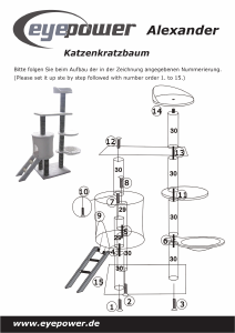 Brugsanvisning Eyepower Alexander Kradsetræ