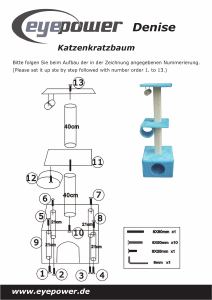 Manual Eyepower Denise Cat Tree