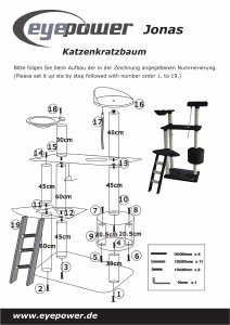 Bedienungsanleitung Eyepower Jonas Kratzbaum