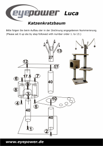 Bedienungsanleitung Eyepower Luca Kratzbaum