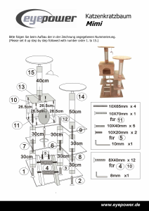 Kullanım kılavuzu Eyepower Mimi Kedi ağacı