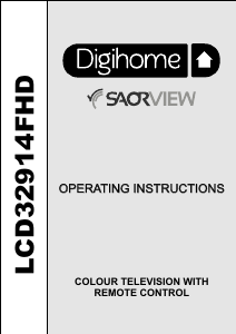 Manual Digihome LCD32914FHD LCD Television