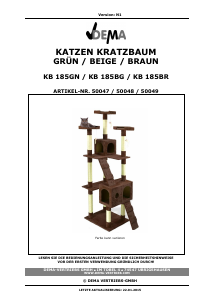Bedienungsanleitung Dema KB 185BR Kratzbaum
