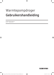 Handleiding Samsung DV90DG52A0AB Wasdroger
