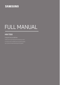 Használati útmutató Samsung HW-T550 Házimozi-rendszer