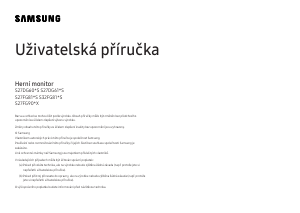 Manuál Samsung S27FG812SU LED monitor