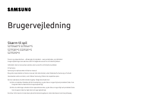Brugsanvisning Samsung S27FG812SU LED-skærm
