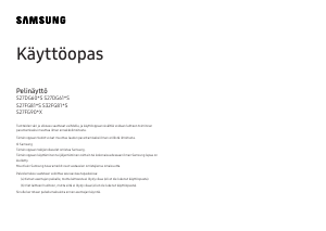 Käyttöohje Samsung S27FG812SU LED-näyttö
