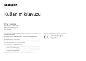 Kullanım kılavuzu Samsung S27FG812SU LED ekran