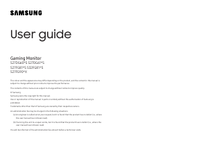 Bruksanvisning Samsung S27FG900XU LED skärm