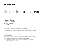 Mode d’emploi Samsung S27FG900XU Moniteur LED
