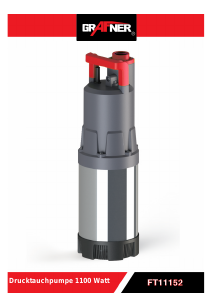 Bedienungsanleitung Grafner FT11152 Wasserpumpe