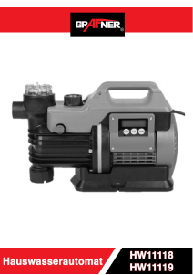 Bedienungsanleitung Grafner HW11118 Wasserpumpe