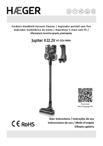 Εγχειρίδιο Haeger VC-22V.049A Jupiter II Ηλεκτρική σκούπα