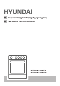 Bruksanvisning Hyundai HCGC25V-72604G/BL Spis