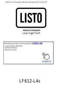Handleiding Listo LF 612-L4s Wasmachine