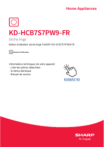 Mode d’emploi Sharp KD-HCB7S7PW9-FR Sèche-linge