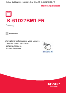Mode d’emploi Sharp K-61D27BM1-FR Four