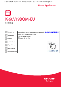 Käyttöohje Sharp K-60V19BQM-EU Uuni
