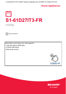 Mode d’emploi Sharp S1-61D27IT3-FR Four