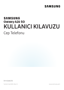 Kullanım kılavuzu Samsung SM-A266B/DS Galaxy A Cep telefonu