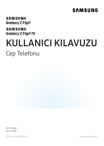 Kullanım kılavuzu Samsung SM-F766B Galaxy Z Cep telefonu