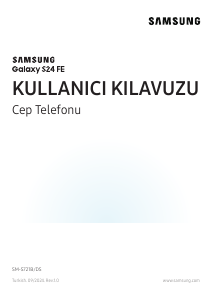 Kullanım kılavuzu Samsung SM-S721B/DS Galaxy S Cep telefonu