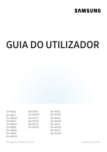 Manual Samsung SM-R965F Galaxy Watch Relógio inteligente