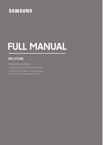 Manual de uso Samsung MX-ST50B Altavoz