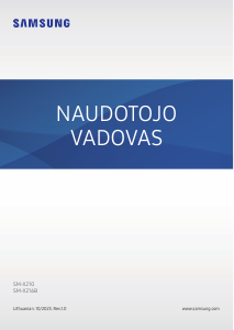 Vadovas Samsung SM-X216B Galaxy Tab A Planšetinis kompiuteris
