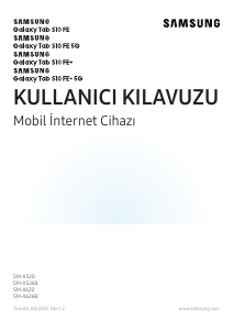 Kullanım kılavuzu Samsung SM-X526B Galaxy Tab S Tablet