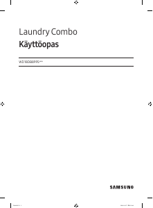Käyttöohje Samsung WD18DB8995BZ Kuivaava pesukone