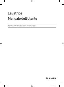 Manuale Samsung WW90CGC04DAH Lavatrice