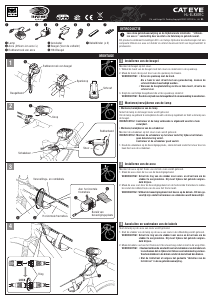 Handleiding Cateye HL-EL830RC Triple Shot Pro Fietslamp