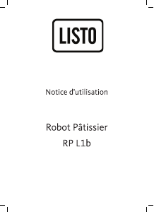 Mode d’emploi Listo RP L1b Robot sur socle