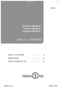 Mode d’emploi High One HI2401HD Téléviseur LED
