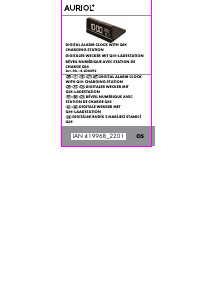 Manual Auriol IAN 419968 Ceas cu alarmă