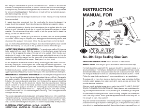Manual Crain 204 Glue Gun