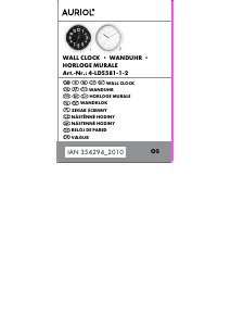 Instrukcja Auriol IAN 354294 Zegar
